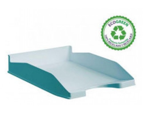 BANDEJA ECOGREEN 100% RECICLADO Y RECICLABLE APILABLE AZUL PASTEL 345X255X60 MM ARCHIVO 2000 742 AZ PS (Espera 4 dias)